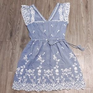 A&F White Embroidered Summer Dress